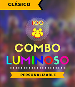 COMBO COTILLON LUMINOSO CLASICO 100 PERSONAS 272 PRODUCTOS